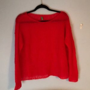 A red sweater